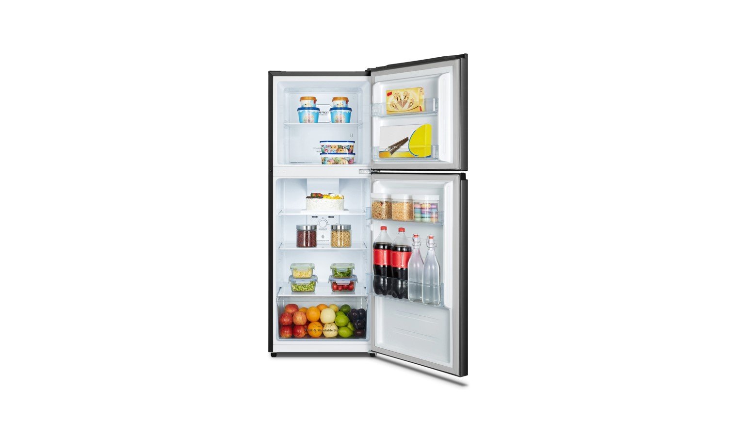 Hisense 240L 2 Door Inverter Refrigerator - Black Metal (RT286N4ABN) - Image 4