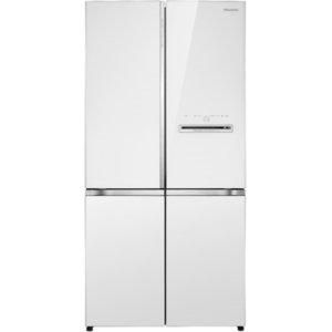 Hisense 610L 4 Door Inverter Refrigerator - White Glass (RQ660N4AWUC1)